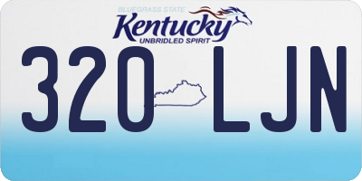 KY license plate 320LJN