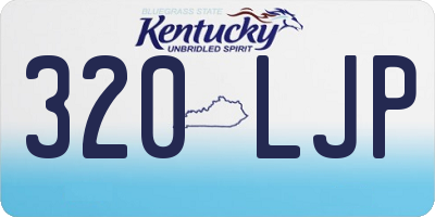 KY license plate 320LJP