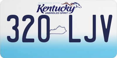 KY license plate 320LJV