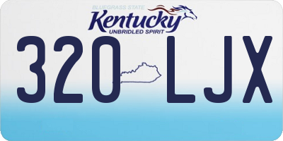 KY license plate 320LJX