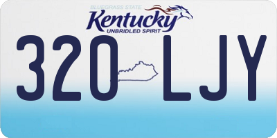 KY license plate 320LJY
