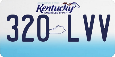 KY license plate 320LVV