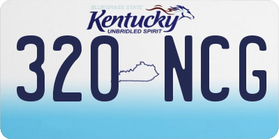 KY license plate 320NCG