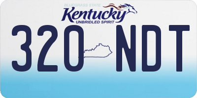 KY license plate 320NDT