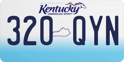 KY license plate 320QYN