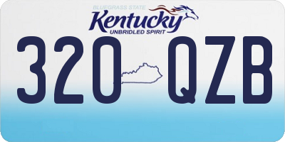 KY license plate 320QZB
