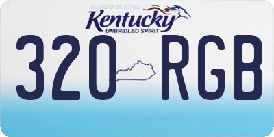 KY license plate 320RGB