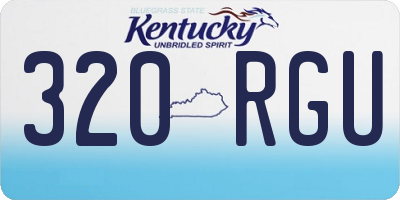 KY license plate 320RGU