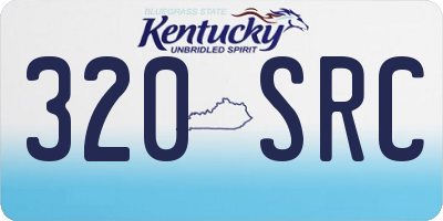 KY license plate 320SRC