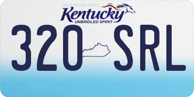 KY license plate 320SRL
