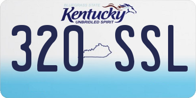 KY license plate 320SSL