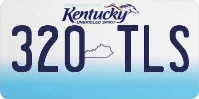 KY license plate 320TLS