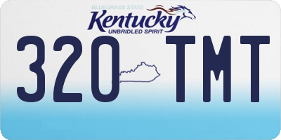 KY license plate 320TMT