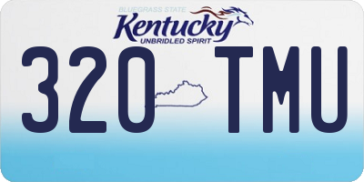 KY license plate 320TMU