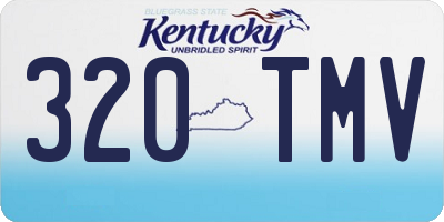 KY license plate 320TMV