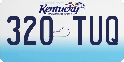 KY license plate 320TUQ