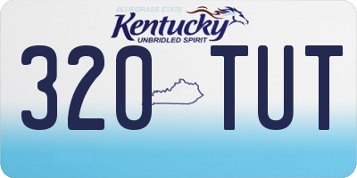 KY license plate 320TUT