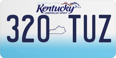 KY license plate 320TUZ