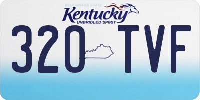 KY license plate 320TVF