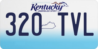 KY license plate 320TVL