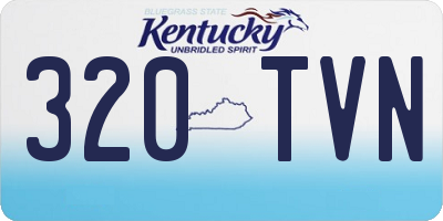 KY license plate 320TVN