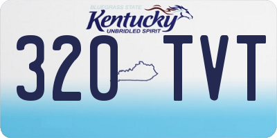 KY license plate 320TVT