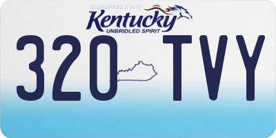 KY license plate 320TVY