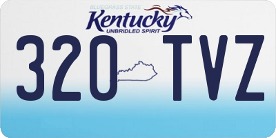 KY license plate 320TVZ