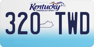 KY license plate 320TWD