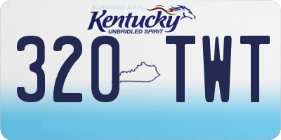 KY license plate 320TWT