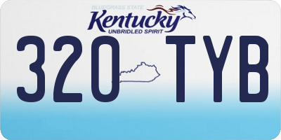 KY license plate 320TYB