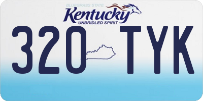 KY license plate 320TYK