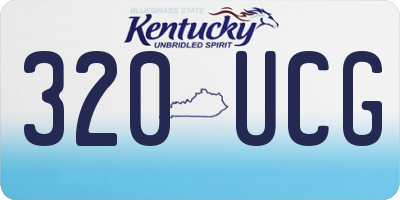 KY license plate 320UCG