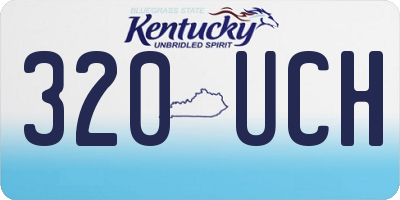 KY license plate 320UCH