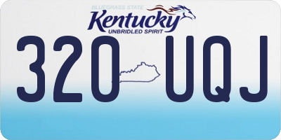 KY license plate 320UQJ