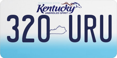 KY license plate 320URU