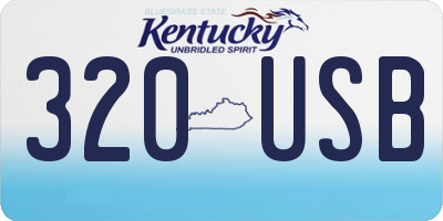 KY license plate 320USB