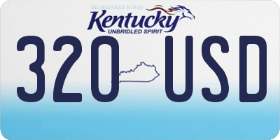 KY license plate 320USD