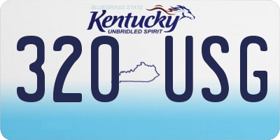 KY license plate 320USG