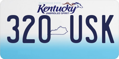 KY license plate 320USK