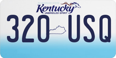 KY license plate 320USQ