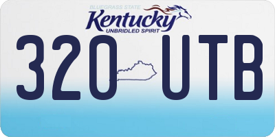 KY license plate 320UTB