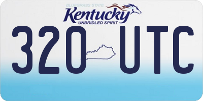 KY license plate 320UTC