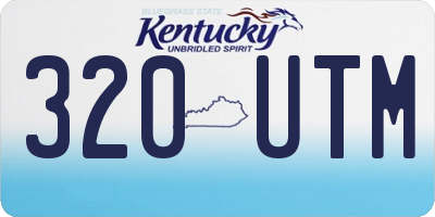 KY license plate 320UTM
