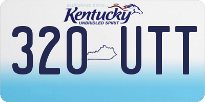 KY license plate 320UTT