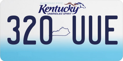 KY license plate 320UUE