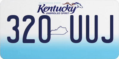 KY license plate 320UUJ