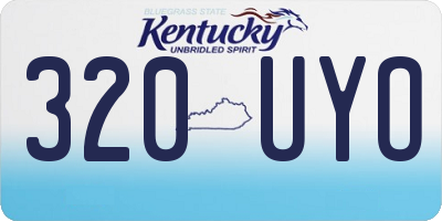 KY license plate 320UYO
