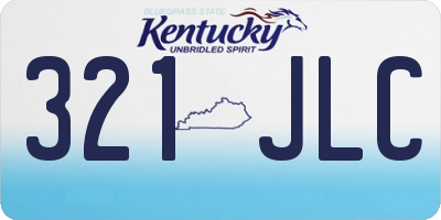 KY license plate 321JLC