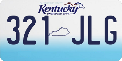 KY license plate 321JLG